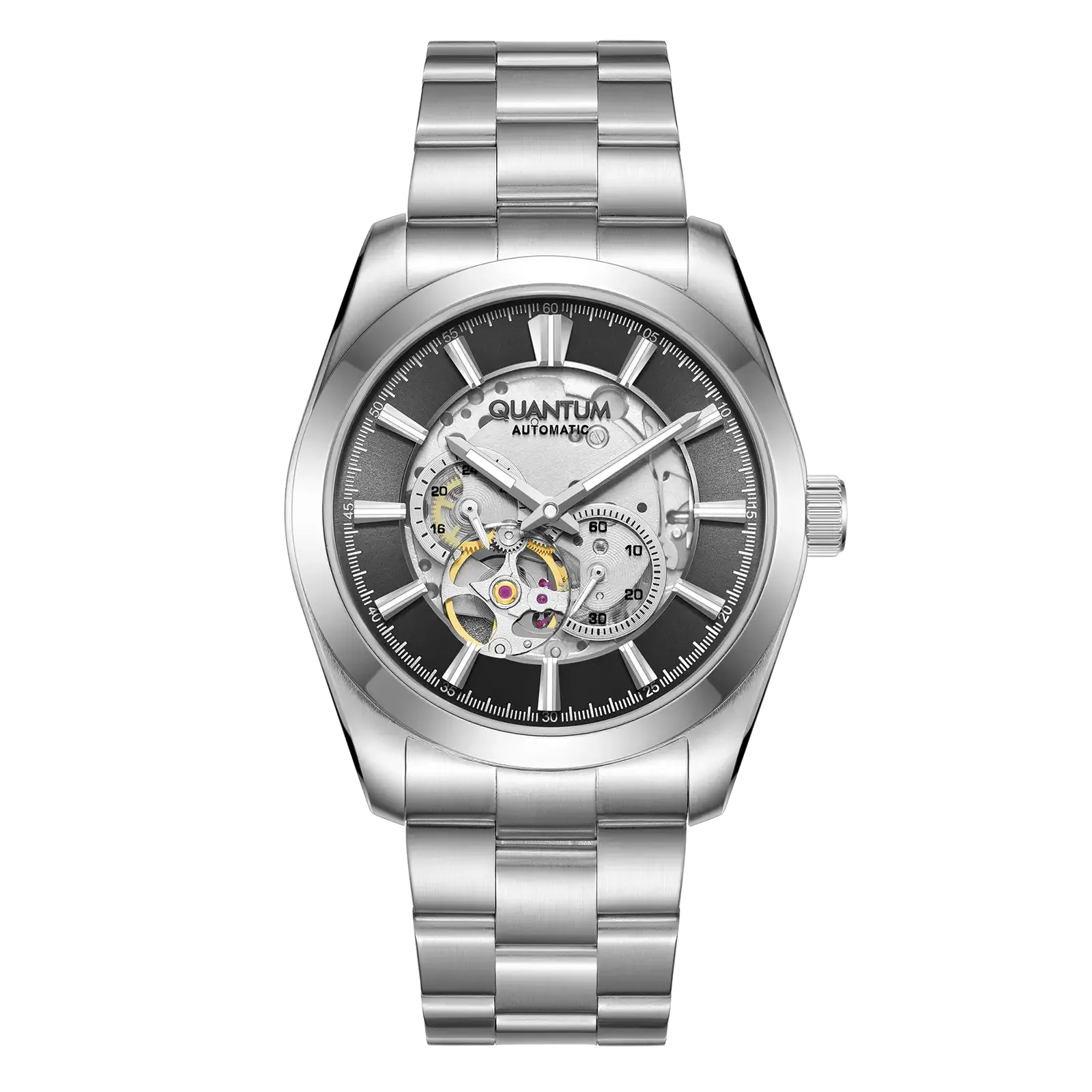 Automatic herr grå/stål, silikonband QMG1132.350