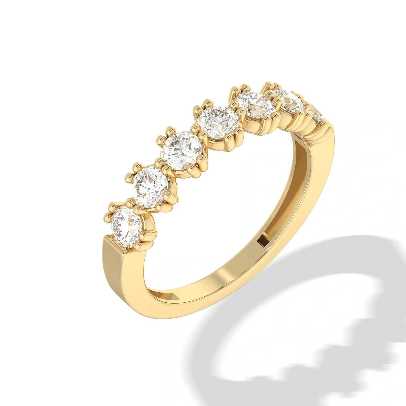 9K Guldring allians, cubic zirkonia
